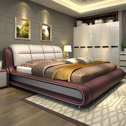 Genuine Leather Bed
