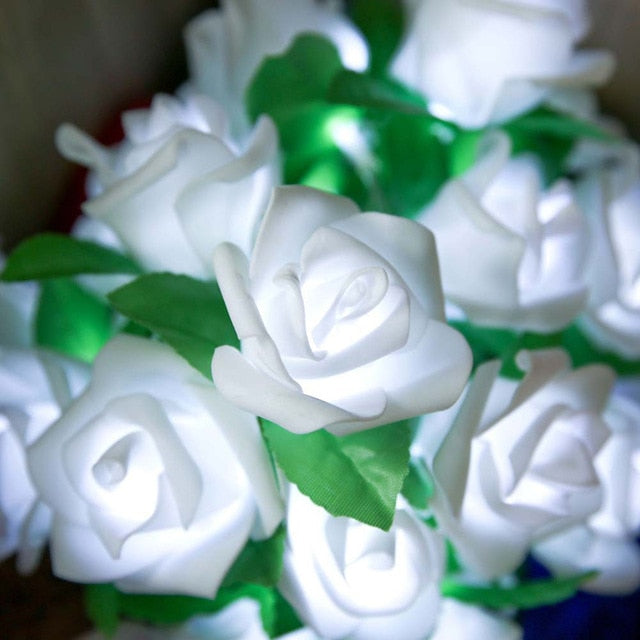 Rose Flower String Battery Powered Fairy Lights